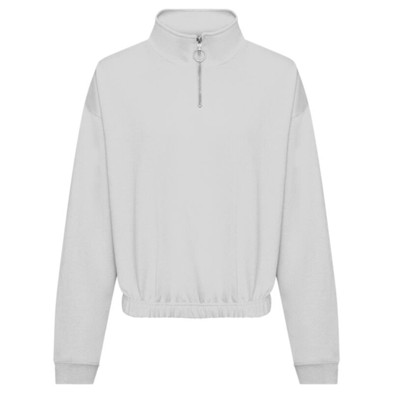 AWDis Ladies Cropped 1/4 Zip Sweatshirt Thumbnail