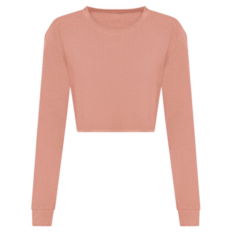 AWDis Ladies Long Sleeve Cropped T-Shirt Thumbnail