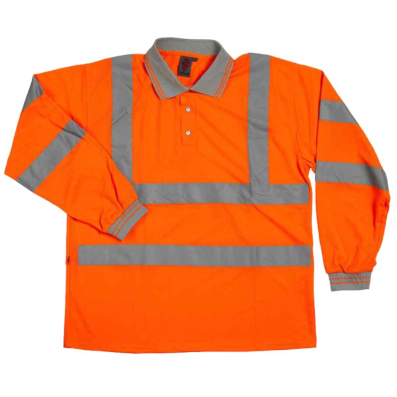 Warrior Hi-Vis Long Sleeve Polo Shirt Thumbnail