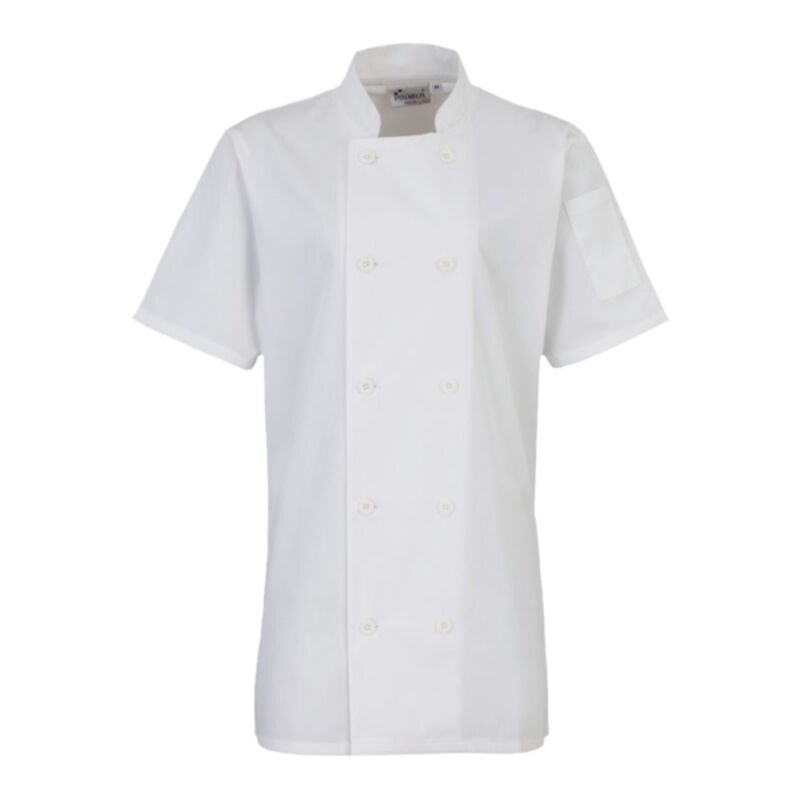 Premier Ladies Short Sleeve Chef's Jacket Thumbnail