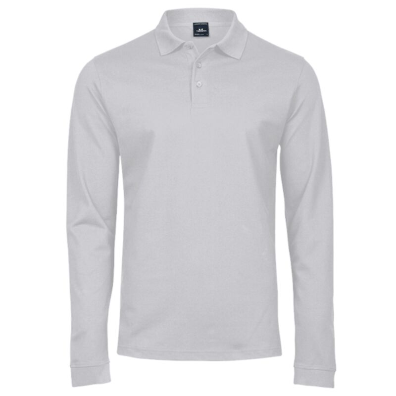 Tee Jays Luxury Stretch Long Sleeve Polo Shirt Thumbnail