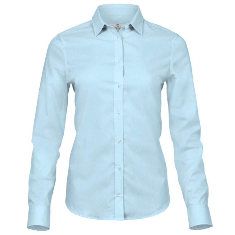 Tee Jays Ladies Stretch Luxury Long Sleeve Poplin Shirt Thumbnail