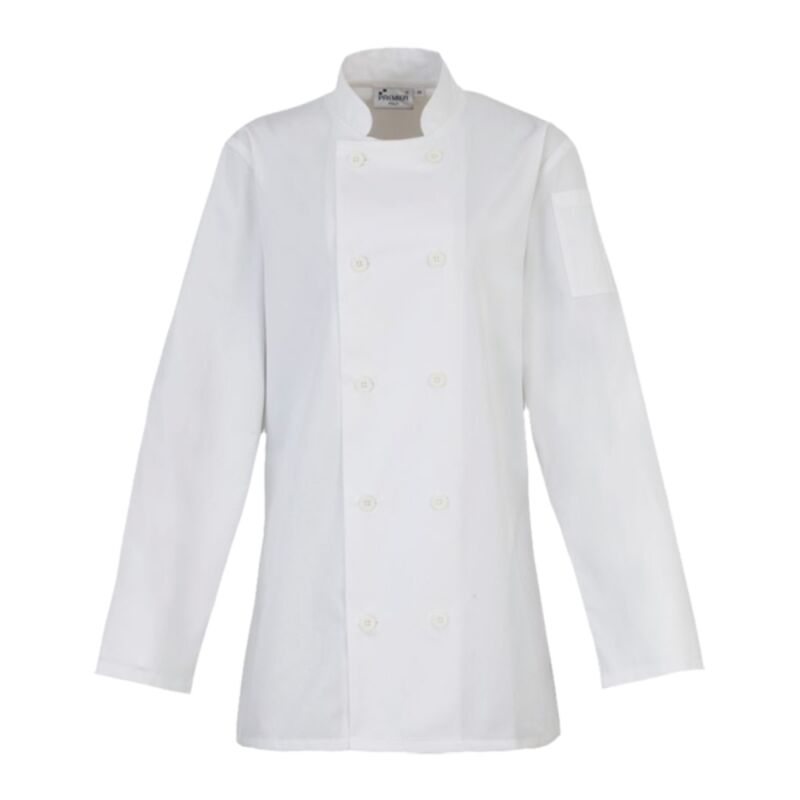 Premier Ladies Long Sleeve Chef's Jacket Thumbnail
