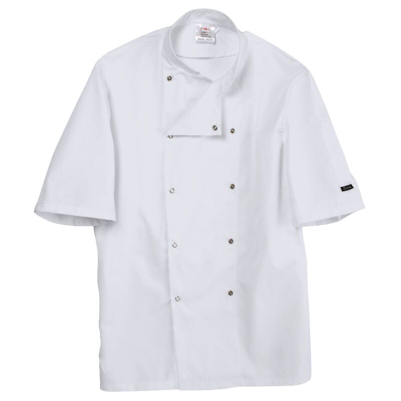 Dennys Short Sleeve Press Stud Chef's Jacket Thumbnail