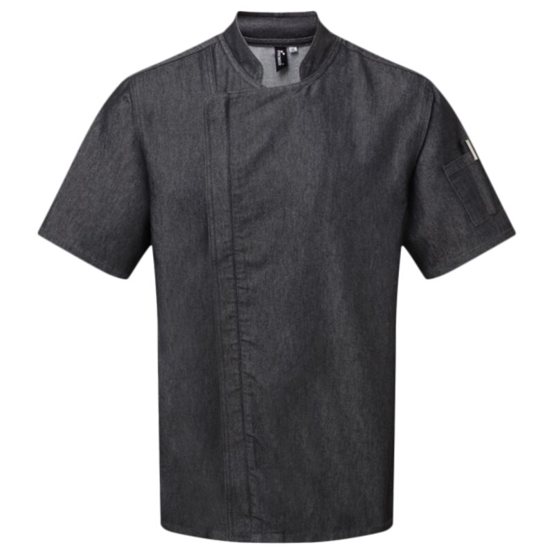 Premier Short Sleeve Zipped Chef's Jacket Thumbnail