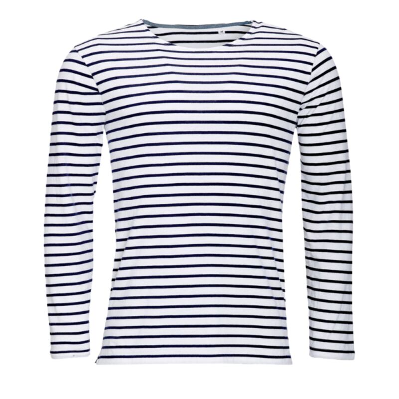 SOL'S Marine Long Sleeve Striped T-Shirt Thumbnail