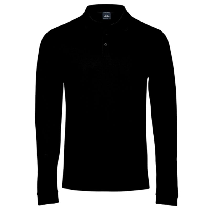 Tee Jays Luxury Stretch Long Sleeve Polo Shirt Thumbnail